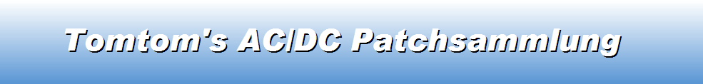ACDC Patch und Aufnäher Coverbands